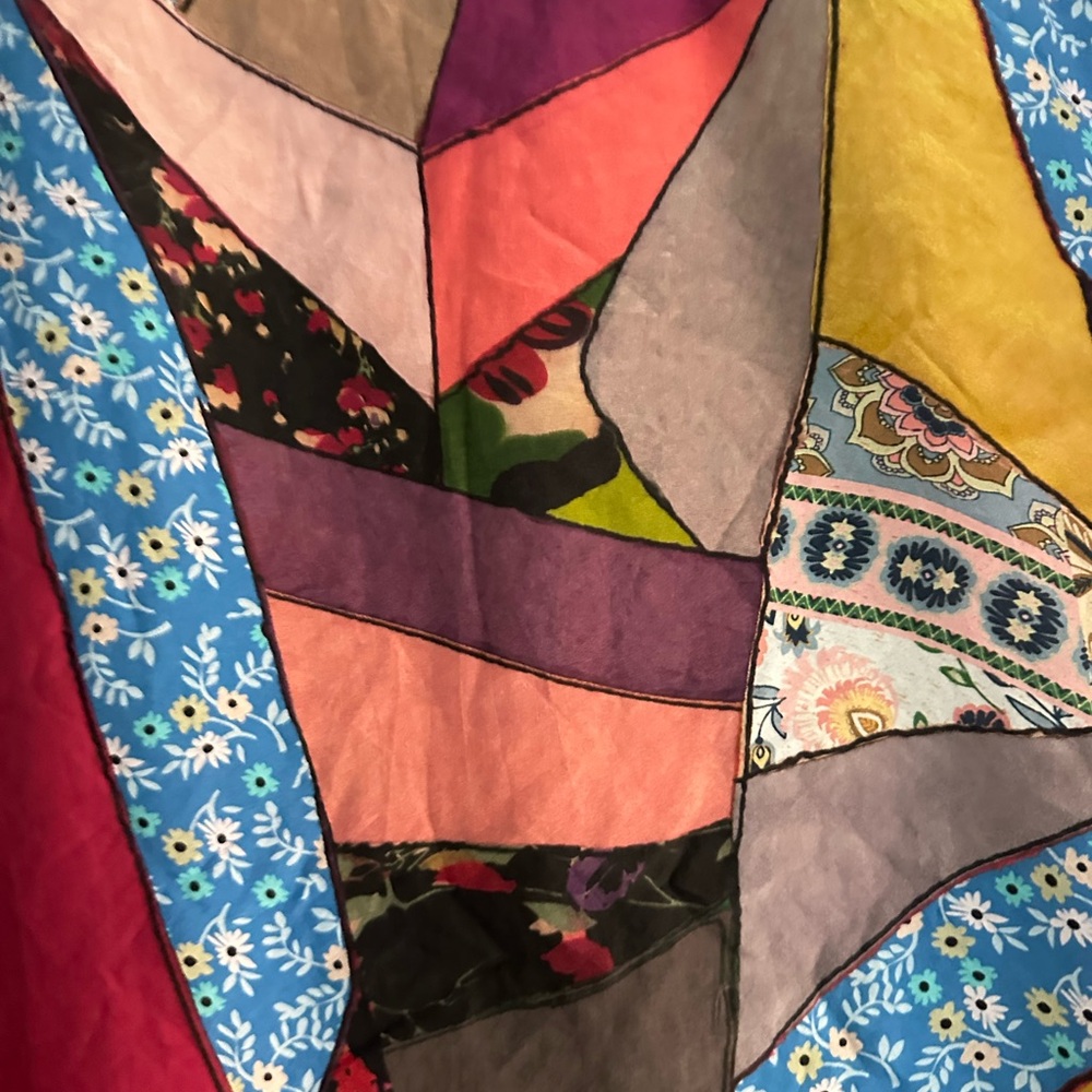 Johnny Was Multicolor Patchwork Blouse - image 4